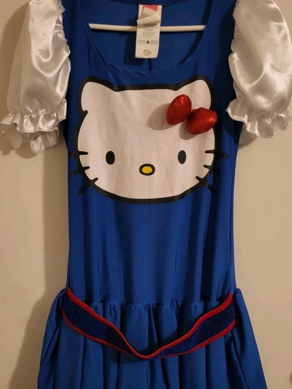 Rubie's Hello Kitty Sanrio Costume Blue Dress Cosplay Halloween Adult Small